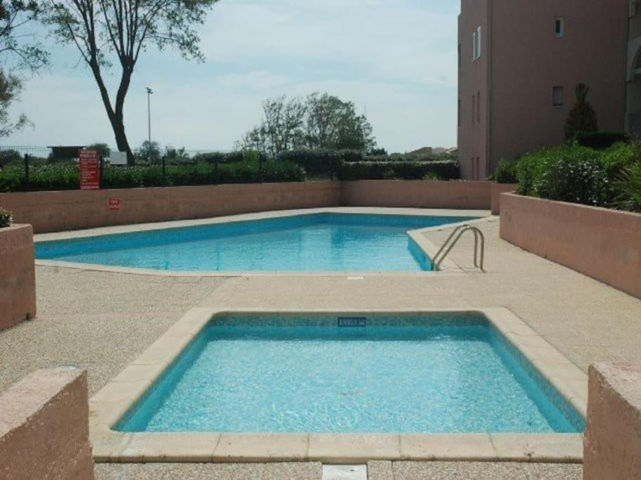 Amouvera C14, T2 Vue Mer, Piscine, Clim, Parking Agde Luaran gambar