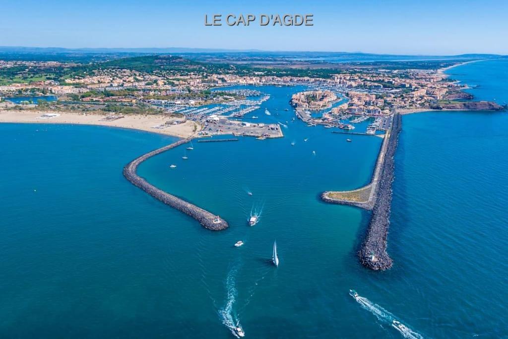 Amouvera C14, T2 Vue Mer, Piscine, Clim, Parking Agde Luaran gambar